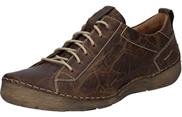 Josef Seibel Damen Low-Top Sneaker Fergey 56,Weite G (Normal),Wechselfußbett,straßenschuhe,Strassenschuhe,Sportschuhe,Brandy,38 EU