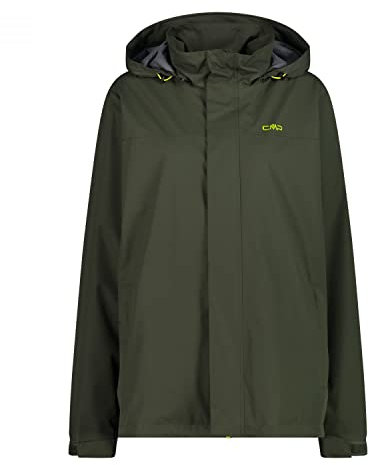 CMP - Herrenjacke mit Kapuze und Druckknöpfen, Ölgrün, 46