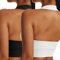 Vertvie Neckholder Sport BH Rückenfrei Fitness Bustier Damen Gepolstert Push Up BH Ohne Bügel Sport Top Yoga Bra Mittlerer Halt Workout(2pc: Schwarz + Weiß,S)