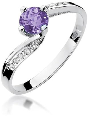 Damen Ring 585 14k Gold Weißgold echt Tansanit Edelstein Diamanten Brillanten