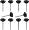 JJWNMLL 10pcs tornillo de fijación Perilla tornillo en forma de estrella M8 * 70 mm tornillo del tornillo de reemplazo de hilo tornillo de fijación Perilla manual en forma de estrella, Mango negro