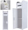 Toilettenschrank mit Toilettenpapierhalter, Badezimmerschrank Bad Hochschrank Badschrank Schmal, 81cm Freistehender Badezimmerschrank mit Ablagefach, 2 Fächer & Schublade, L16CM x W17CM x H81CM