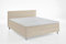 ATLANTIC home collection Boxbett inklusive Rost und H3 Federkernmatratze, Holz, Creme, 180 x 200 cm