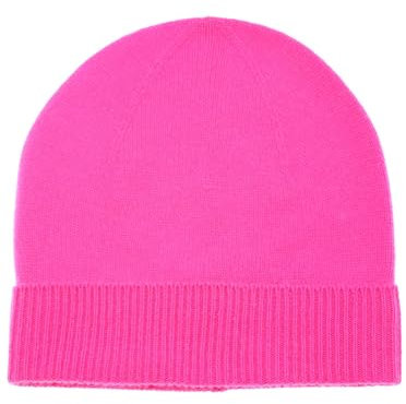 Zwillingsherz Grobstrick-Wintermütze aus 100% Kaschmir - Hochwertige Unisex Strickmütze im Uni Design für Damen Jungen Mädchen - Hat – One Size – Cashmere – warm & weich im Frühjahr Herbst & Winter