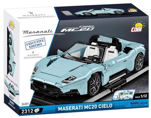 BlueBrixx 107348 – Marke: Cobi - Maserati MC20 Cielo - Executive Edition aus Klemmbausteinen mit 2312 Bauelementen