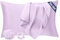 Seiwohl Satin Kissenbezug 40 x 80 2er Set, Weich wie Seidenkissenbezug Silk Pillowcase, Vegane Seide Kopfkissenbezug Kissenhülle Haarschutz für die Nacht mit Haargummi und Haarhaube, Lavendel