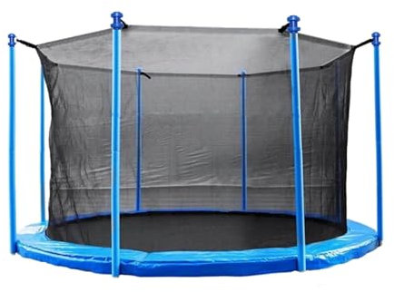 walexo Trampolin Innenliegendes Sicherheitsnetz für 6- oder 8 Stangensysteme (396 cm Ø / 8 Stangensysteme)