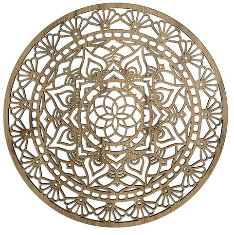 SENTOP HDF0507 Geschnitztes Bild an der Wand aus Holzmaterial für den Innenraum (Goldeiche, 70 cm)