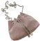 Zvn Zojne Beuteltasche mit Kordelzug und Strasssteinen – glitzernde Clutch-Handtasche für Damen, volle Strass-Eimertasche für Abend, Hochzeit, Abschlussball, rose, Refer to description