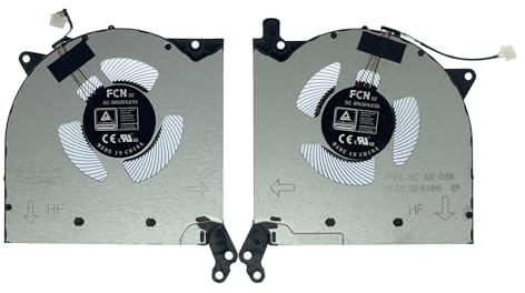 VoltaGuru CPU + GPU Set di raffreddamento per Legion 5-15ACH6A tipo 82NW, 5-15ACH6H Type 82JU, DC 10V 0.8A, DFSAL12E164810, NS8CC15-20J12, NS8CC14-20J10, BAPA090R1HY001, BA. PA090R. 1HY002