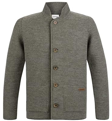 Stockerpoint Strickjacke Nicolo I Größe 46-60 I Herren Trachtenjacke im klassischen Design mit Stehkragen & Trachtenknöpfen I Bequem & warm I Perfekt für Trachten & Festlichkeiten