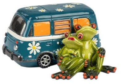 formano Froschpaar Frosch aus Froschhausen Camper Bus Kunststein