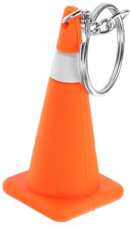 Warmhm Lustiger Schlüsselanhänger Für Jungen Und Mädchen Mini-verkehrskegel-schlüsselanhänger Charmante Eiskegelform Pvc-zinklegierung Einzigartiges Für Alle Altersgruppen