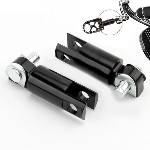 HFJFDQ Rallonge De Repose-Pieds 6,35 Cm (2 1/2) À Fixation Mâle, Fixation par Pince pour H&Arley Touring, Dyna, Softail, Sportster 883 XL. Extension D'étrier/Repose-Talon.