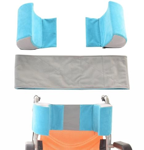 OUGPIU Soporte Lateral para Silla de Ruedas,Cojín de pie Ajustable Individualmente,Adecuado para Personas Mayores y Personas con Discapacidad