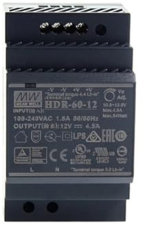 NONDK 85-264V 12V 4.5A 54W Fuente de Alimentación Industrial de Carril DIN de Salida Única para Controlador de Módulo de Automatización de Hogar Inteligente