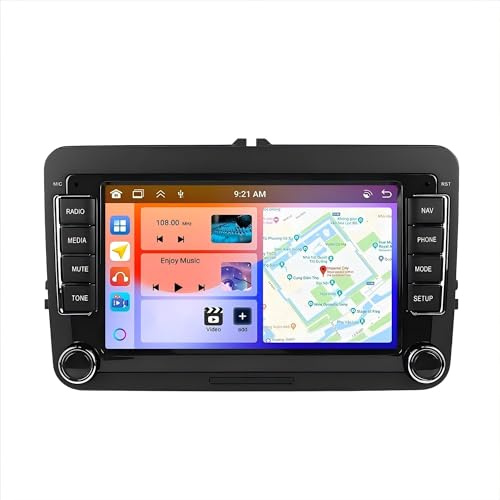 Jeocoai Car Navigation Car Radio 7'' Multimedia GPS For VW For Octavia For Golf For Passat B6 For Polo(6+128G with camera)