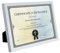 BD ART A4, 21x30 cm Dokument, Zertifikat Bilderrahmen MDF mit Passepartout 13x18 cm, WEIß