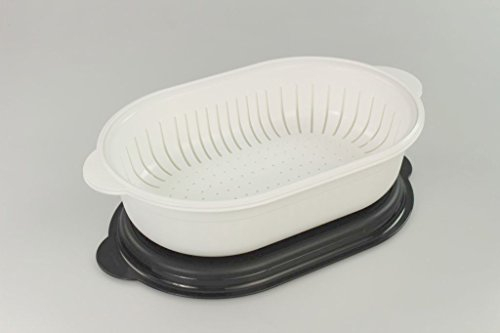TUPPERWARE Küchenhelfer Sieb Super Servierstar 4L schwarz-weiß P 21349