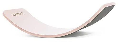Wobbel XL Balanceboard transparent lackiert Mouse grau yogaboard