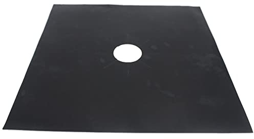 couvertures de cuisson gaz, anti-adhésif Réchaud Brûleur couvertures, Universal Heavy Duty four Liner cuisson gaz écran Feuilles 4 pcs (Noir)
