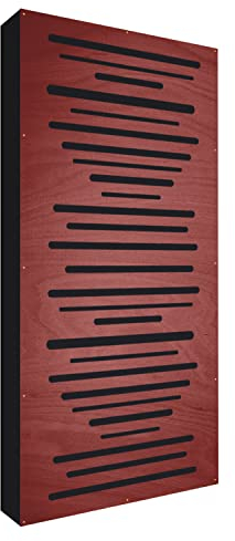 Addictive Sound Akustikpaneele Holz - Schalldämmung AbFuser Wood - Akustikplatten Perfekt zum Hause, Studio, Konferenzraum, Club - Acoustic Panel mit den Maßen 100x50x11,5 cm - Mahagoni
