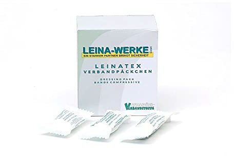 LEINAWERKE 63052 LEINATEX-Verbandpäckchen G - 10 cm x 12 cm, 1 Stk.