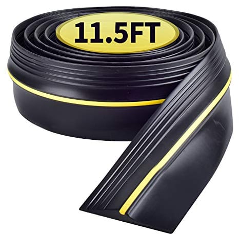 3.5m/13mm Espesor Sello de umbral de puerta de garaje Tira de reemplazo fácil de cortar resistente a la intemperie (11.5ft/3.5m)