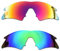 SOODASE Pour Oakley M Frame Sweep Des lunettes de soleil Rouge/Vert 2 Paires Verres de remplacement polarisés