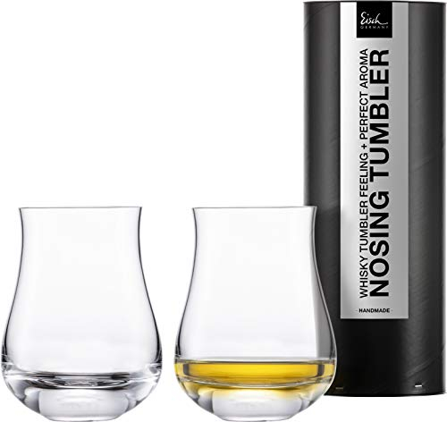 Set 2 Whisky Nosing Tumbler 350ml/H.114mm -in Geschenkröhre- 128/8 GENTLEMAN Eisch Glas