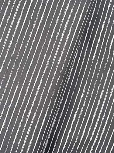 Baumwollstoff Dekostoff Streifen anthrazit (0,5m)