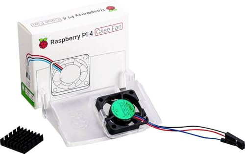 Raspberry Pi® Aktiver Lüfter Passend für Raspberry Pi Weiß: 7 cm, Lüfter, Einzelplatinencomputer, 1.4 CFM
