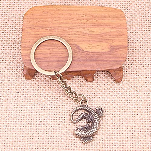 ZOJK 20 Stücke Schlüsselanhänger 31X24Mm Gecko Eidechse Anhänger DIY Männer Schmuck Auto Schlüsselanhänger Ring Halter Souvenir Für Geschenk