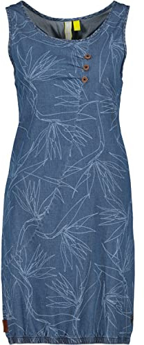 alife & Kickin Damen CameronAK DNM B Top Dress Jeanskleid Kleid, Denim, L