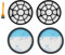 LIZONGFQ Sostituzione per Rowenta Swift Power Cyclonic RO2910 RO2913 RO2915 RO2932 RO2933 RO2957 RO2981 Parte del Filtro Hepa (Color : As Shown)