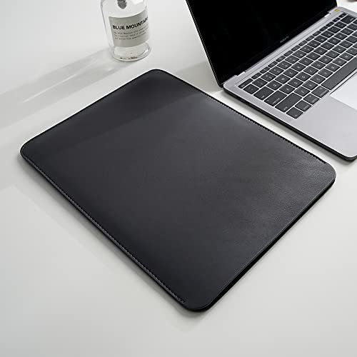 Benfan Laptop Sleeve 13 Inch Compatible with 2024 MacBook Air 13 M3 M2 M1, New MacBook Pro 13 M2 M1 Color Dark Grey
