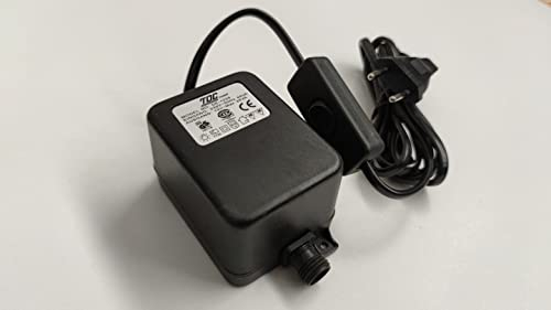 Trafo mit Kabel, Handschalter und Stecker Anschlüssen Netzteil Ersatztrafo 12V max. 35VA Netzgerät für Wassersäule