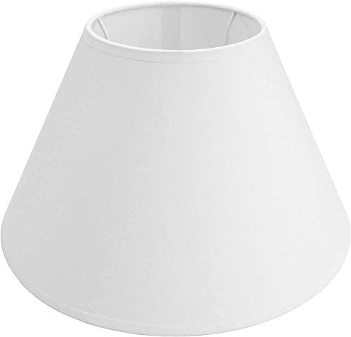 Tisch-Lampenschirm 40cm, Chintz weiß E27