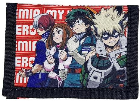 My Hero Academia-Wallet, Geldbörse, Accessoires, Portemonnaie, Farbe Schwarz, Offizielles Produkt (CyP Brands)