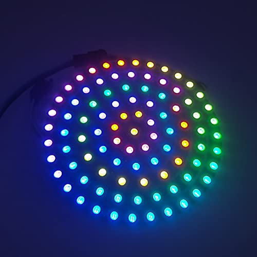 DC 5V WS2812B 93 LEDs Pixel Ring Schwarz PCB adressierbare LED-Module WS2812 IC RGB Vollfarbe Rund LED Kreis