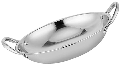 CIYODO Olla Caliente De Redondo Sartén Wok De Acero Inoxidable Utensilios De Cocina Para Cocina Asiática Para Estufa
