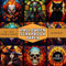 Halloween Scrapbook Paper: Stained Glass Themed Paper For Scrapbooking, Double Sided Craft Paper For Card Making, Origami & DIY Projects