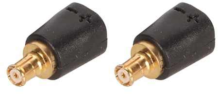 Topiky MMCX-Kabeladapter auf 2-polige 0,78-mm-Buchse, Geeignet für MMCX-Kabel mit Anschluss für CKS1100 E40 E70 LS200 LS300 LS400 CKR90 CKR100 LS50 Kopfhöreranschluss (Schwarz)