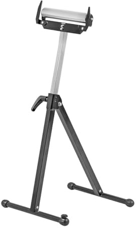 STAHLWERK Rollenbock RB-110 ST Arbeitsbock | höhenverstellbar 720-1.100 mm | Klappbock mit 60 kg Tragkraft und Rollenauflage