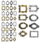 40Pcs Charms Nail Decorations Retro Photo Frame Design Mini Baroque Frames for Nail Art DIY Crafts and Mobile Case Decoration-Gold and Silver