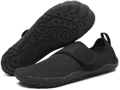 Mishansha Badeschuhe Herren Damen Aquaschuhe Atmungsaktiv Schnell Trocknend Sommer Schwimmschuhe Unisex Wasserschuhe für Outdoor Sports, Kohlenstoff 43 EU