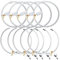 Lsgoodcare 10Pcs Openable Curtain Clips with Rings White 3Inch, Strong Metal Decorative Curtain Clip, Rustproof Drapery Open Clip Rings