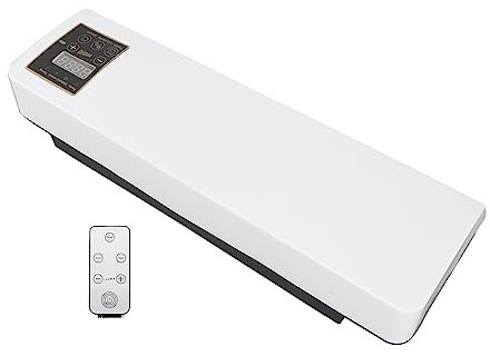 Calentador de Aire Acondicionado Portátil Pequeño, Ventilador Caliente Montado en la Pared para Baño, Dormitorio, Enchufe Europeo de 220V, Ideal para Refrigeración y Calefacción