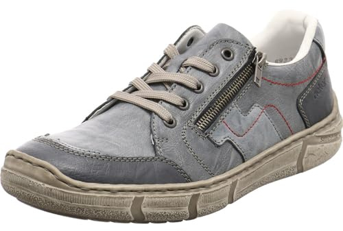 Rieker 04004-12 Herren Schnürschuh Leder blau blau