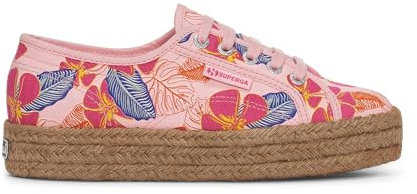 SUPERGA - Sneakers,Donna,Rosa,Sportive,Modello 2730 Rope Hibiscus Flower Print,Numero: 38
